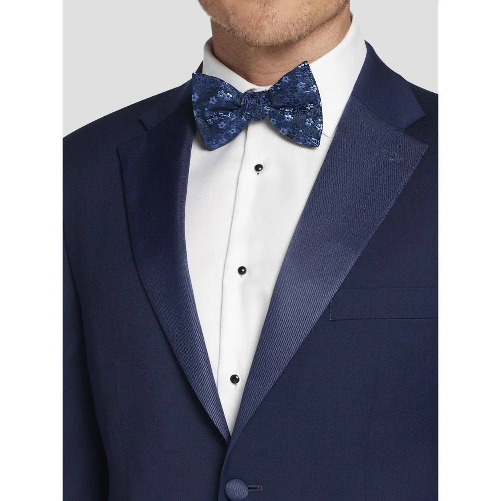Tommy Hilfiger Mens‎ Modern fit Tuxedo Jacket Blazer 56R Navy Blue Solid Stretch